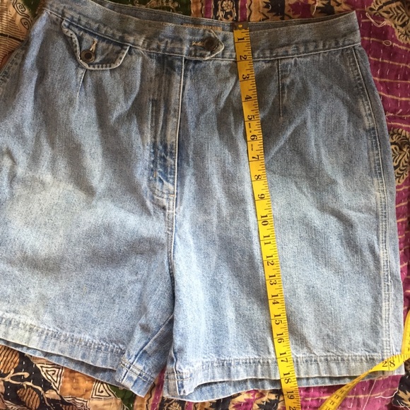 Vintage Denim High Waisted Shorts - Picture 7 of 7
